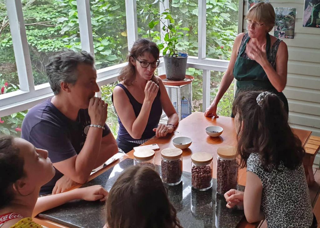 Anne Moorehead leads the taste testing 