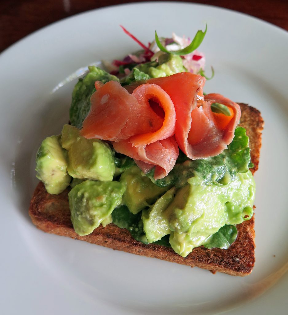 Loved that smoked salmon and avocado at Namale--one of the better Vanua Levu Acommodations