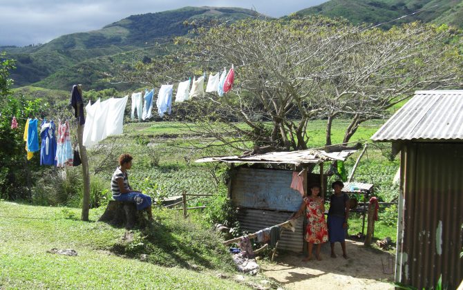 Image of a traditional village--drink bottled water when you visit to stay healthy