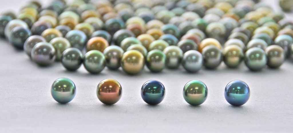 Black pearls are grown in the nearby lagoon