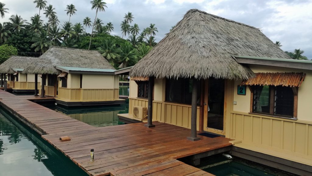 Edgewater "floating" bungalows at Koro Sun