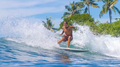 Surfing in Fiji