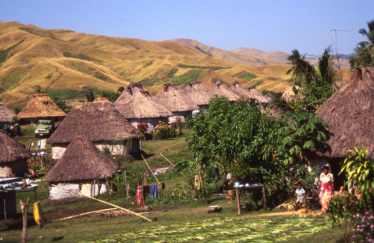 Navala Village a traditional Fijian village with thatched roofs