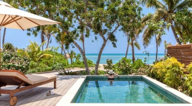 Ocean Views from the Pool in Beachfront Pool Villa