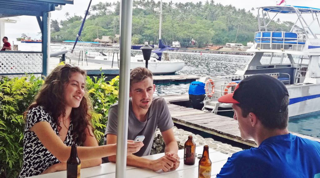 Savusavu Yacht Club at Copra Shed Marina has outdoor picnic tables