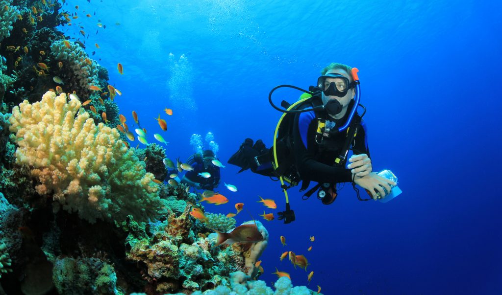 Diving at Wananavu Beach Resort